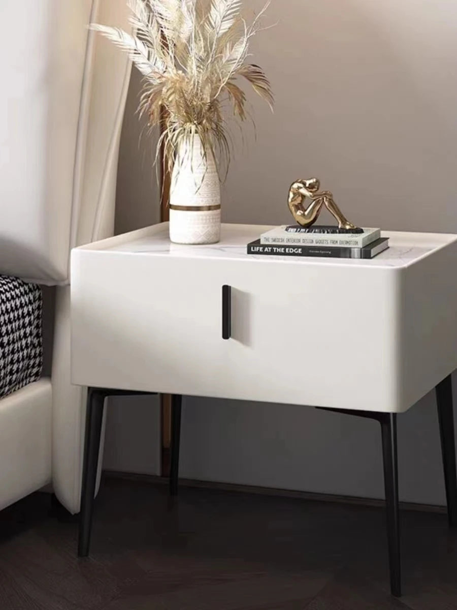40CM High-quality Bedside Table Modern Luxury 1-tier Wooden Drawer Nightstand NewDesign Storage Cabinet Household Furniture